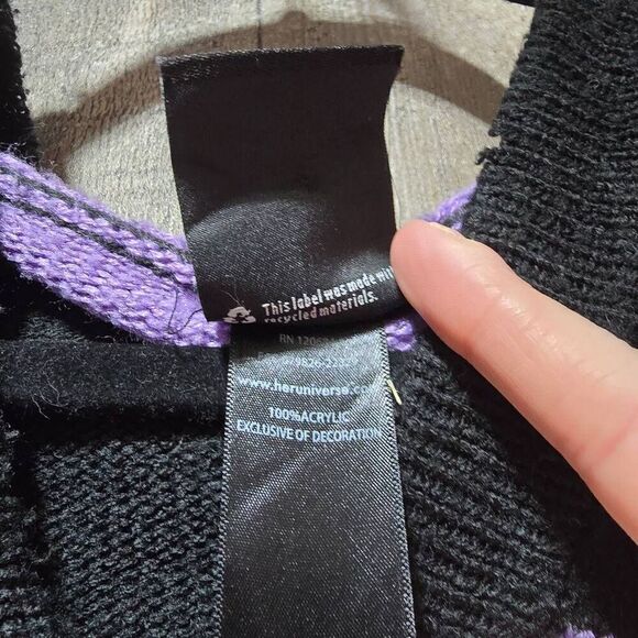 Studio Ghibli Kiki's Delivery Service Jiji Stripe Skimmer Hooded Cardigan - Picture 8 of 8